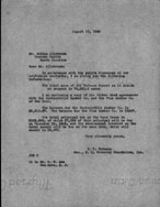 August 10, 1945 letter from Hofmann