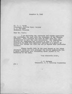 December 3, 1945 letter from Coale