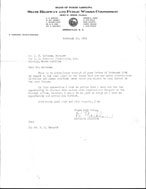 February 23, 1951 letter from Markham