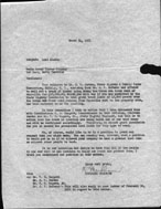 March 14, 1951 letter from Markham