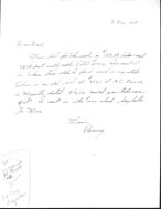 November 3, 1951 letter from Bun