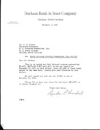 December 3, 1951 letter from Woodall