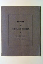 Forestry Reports, Report on Highland Forest by C. A. Schenck, Forester in Charge, 1907: Cover