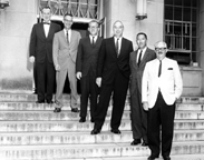 Photo of Dame Scott Hamby, Ken Campbell, Jack Bogdan, E. B. Grover, H. A. Rutherford, and Dean Campbell