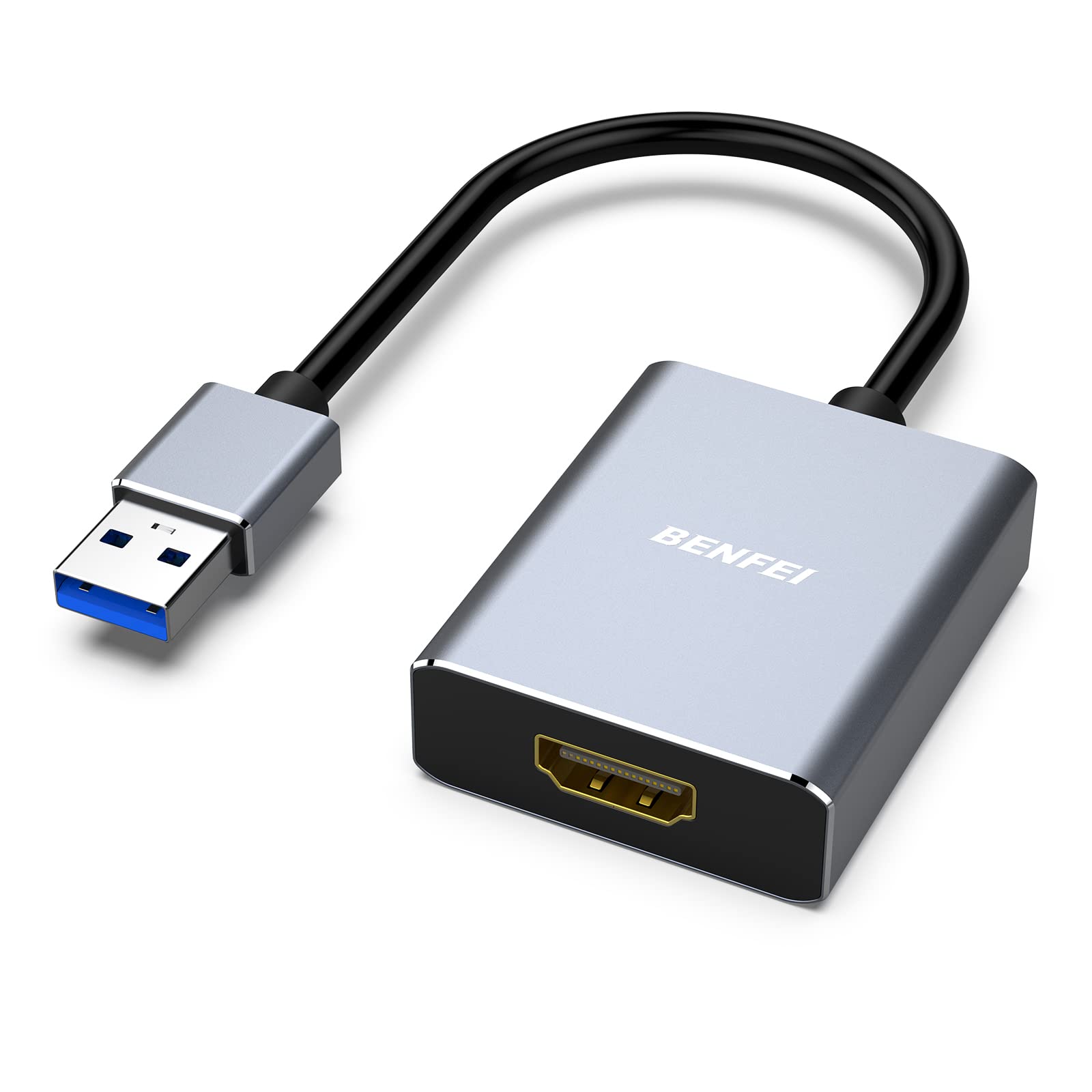 Male USB-A to Female HDMI Adapter