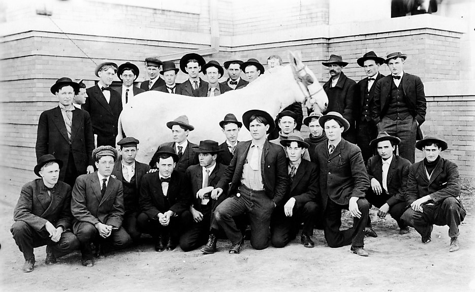 NCSU Animal Science Students (1927), from Agricultural Extension and Research Services Photographs (UA 023.007)