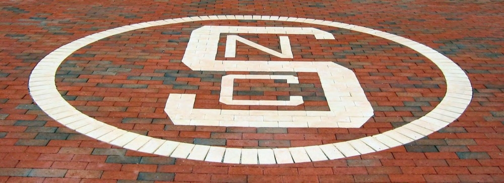 Block-S logo in the Brickyard, 2006 (photo by Ed Funkhouser)