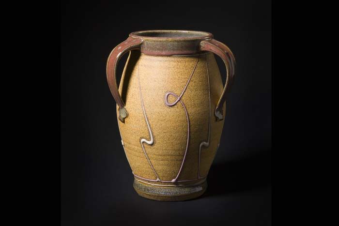 Michael Rutkowsky, Tall Three-Handled Vase. Gift of Bernard J. and Patricia H. Hyman.