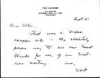 September 21, 1982 letter from Gilmore